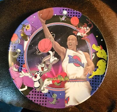 Vintage 1996 Space Jam Melamine Plate Michael Jordan Tune Squad Bugs By Zak  • $16