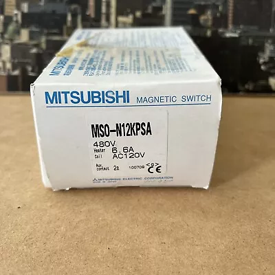 New In Box Mitsubishi Model MSO-N12KPSA  MAGNETIC SWITCH 480V 6.6 Amp • $39.99