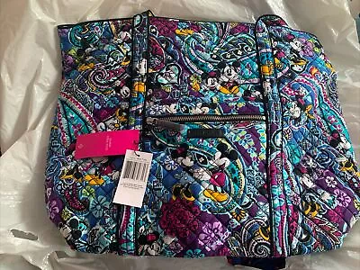 Vera Bradley Disney Iconic Vera Tote Bag Mickey's Paisley Celebration Nwt • $124.99