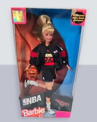 Vintage Barbie NBA Atlanta Hawks Basketball Collectible 1998 Mattel 20734 • $148.38