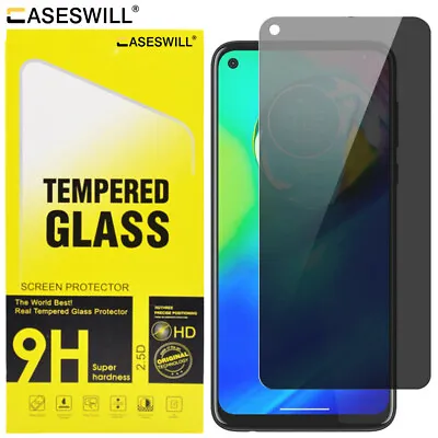 For Motorola Moto G 5G Plus Caseswill Tempered Glass Privacy Screen Protector • $7.98