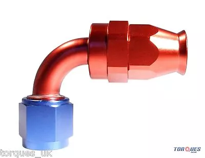 £12.49 • Buy AN -6 (6AN AN6) 90 Degree Teflon / PTFE Hose Fitting