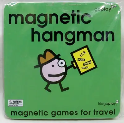 NEW & Sealed Magnetic Hangman Travel Game (2004 Fridgeplay) Car Vacation Kids • $8.99