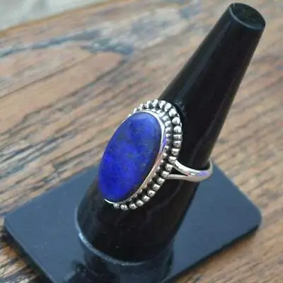 Dazzling Lapis Lazuli Gemstone 925 Sterling Silver Valentine's Day Ring All Size • $16.67