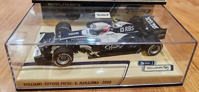 Minichamps 1/43 WILLIAMS TOYOTA FW30 K.Nakajima 2008 F1 Racing Model Car • $49.95