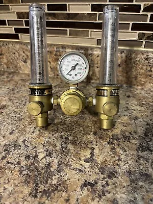 Victor Dual Argon/co2/helium Flowmeter Regulator 0781-1153 CGA 580 • $200