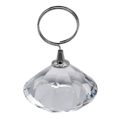 A Single Diamond Look 50mm Glass Balloon Weight Card Or Menu Holder - XDBW • $8.69