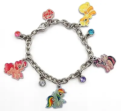 Hasbro 2013 My Little Pony Bracelet With 5 Charms & Rhinestones 7  • $14.99