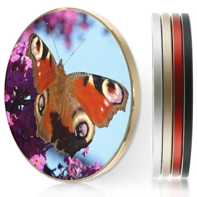 $40.81 • Buy QI Wireless Fast Charger For Apple Iphone 11/XS/8/Samsung S10/S9-Red Butterfly