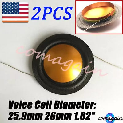 2* Dome Diaphragm 25.9mm For B&W Tweeter ZZ10111 DM601 DM602 DM603 DM604 4Ohms • $35.44