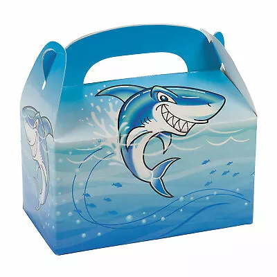 Shark Favor Boxes Birthday Party Supplies Pool Party Shark Week 12 Pieces • $13.70