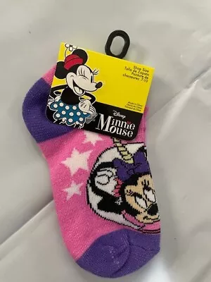 Disney Minnie Mouse No Show Socks Shoe Size 7-10 • $6