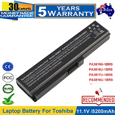 Battery PA3817U-1BRS For Toshiba Satellite C660 C665 P750 P755 PA3819U-1BRS 58Wh • $30.99