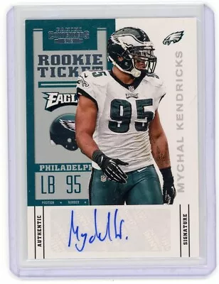 2012 Panini Contenders Mychal Kendricks #171 Auto Rookie RC Philadelphia Eagles • $5.99