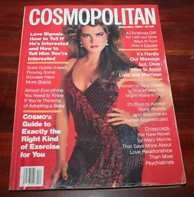 Vtg COSMOPOLITAN Magazine: December 1983  --  BROOKE SHIELDS • $19.99