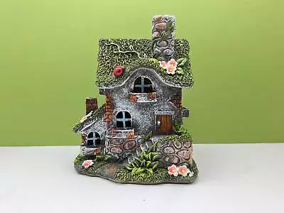 Fairy Garden Miniature Resin Solar Cottage House • $50