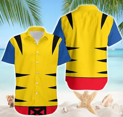 Wolverine Hawaiian Shirt Cosplay Costume Summer Gift Short Sleeve S-5Xl • $30.99