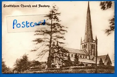 £0.99 • Buy Postcard Church & Rectory Snettisham Norfolk Nr Kings Lynn Hunstanton Heacham