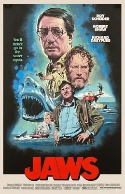 Jaws Regular X/150 Screen Print Poster + “Orca” X/250 By Paul Mann 2 Prints • $425