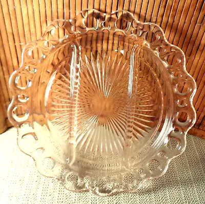  Old Colony Divided Relish Plate / Pink Depression Glass / Anchor Hocking  • $5