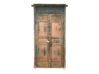 Real Old Wood And Wrought Iron Grate Double Door  Moroccan Style Mid 19 Century • $2300