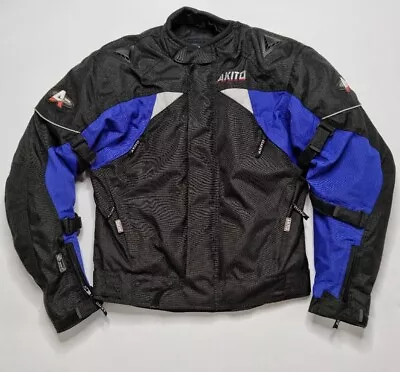 Akito Stratos Mens Waterproof Motorcycle Textile Jacket Size M • $24.85