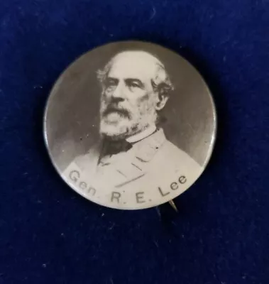 Confederate Robert E Lee Celluloid Pinback Ucv • $75