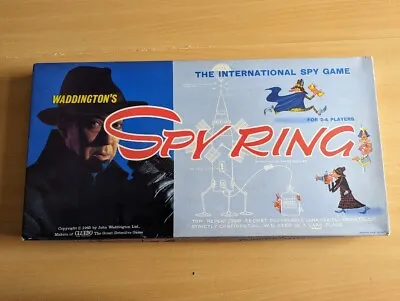 Spy Ring Board Game By Waddingtons 1965 Vintage Complete • £10