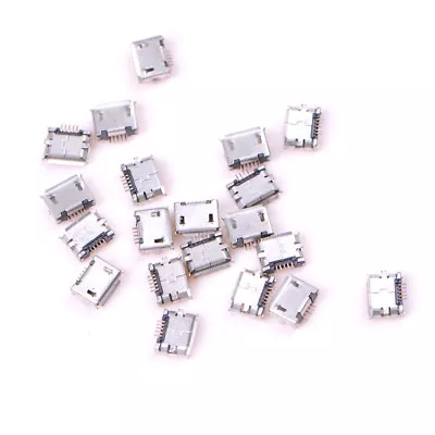 20pcs Micro USB Type B Female Socket 5-Pin Connector SMD Solder-ca • $1.61