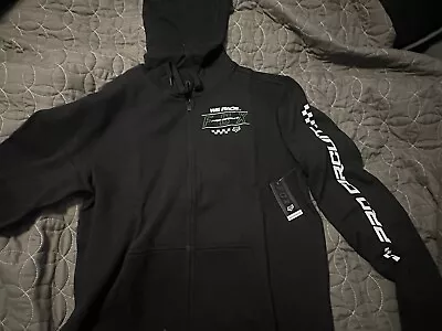 Fox Racing Kawasaki Mens Zip Up Hoodie Black Long Sleeve Large • $50