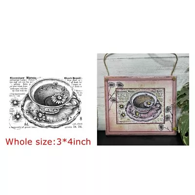 £3.83 • Buy Birds Cat Mushroom Digital Clear Rubber Stamps DIY Scrapbooking Seal Album Craft