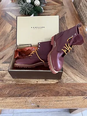 RM Williams Kingscote Boot Warwick Leather Size AU 9 G EU 43.5 Lace Up Combat • $375