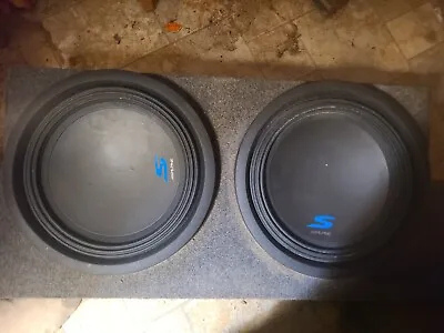 Alpine Type S SWS-12D4 12 Inch 1500 Watt Max 4 Ohm DVC Car Audio Subwoofer • $120