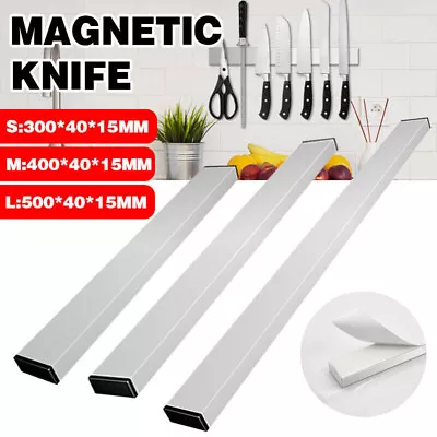30/40/50cm Stainless Steel Magnetic Knife Rack Holder Knives Tool Shelf Magnet • $12.24