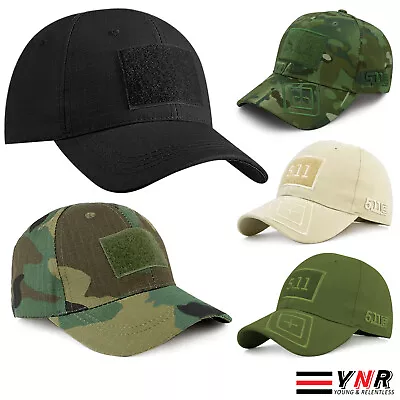 Mens Camouflage Baseball Cap Womens Army Camo Military Cadet Combat Hunting Hat • £6.89