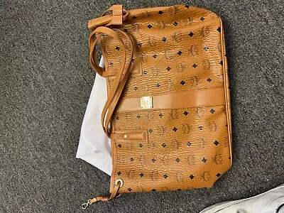 MCM Reversible Liz Shoulder Bag Medium Cognac Leather • $95