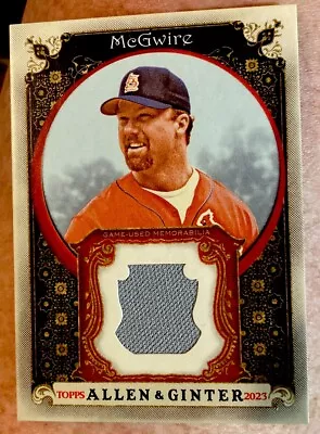 2023 Topps Allen & Ginter Mark McGwire Game Used Jersey Relic Very Nice • $8