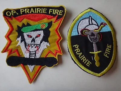 2 Vietnam War Patches US 5th Special Forces Group MACV-SOG RT PRAIRIE FIRE • $24.99