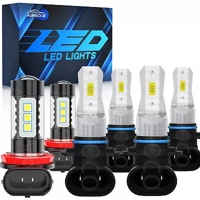 For Mitsubishi Lancer 2008-2017 6Pcs LED Headlight Bulbs Hi/Low Beam Fog Lights • $39.99