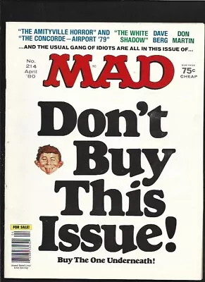 Mad Magazine #214 Fine  1980 Ec (free Shipping On $15 Order!) • $7.49