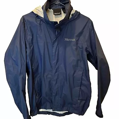 Marmot Women’s PreCip Waterproof Vented Rain Jacket Size Small Petite Navy • $65