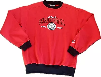 Vintage Nascar Sweatshirt Mens Sz Small Red 90’s Dale Earnhardt Jr. Crewneck • $14.97