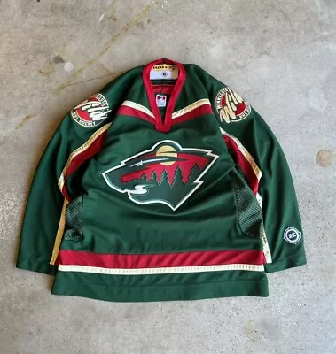 Vintage Minnesota Wild NHL Hockey KOHO Green XL Jersey Officially Licensed • $75
