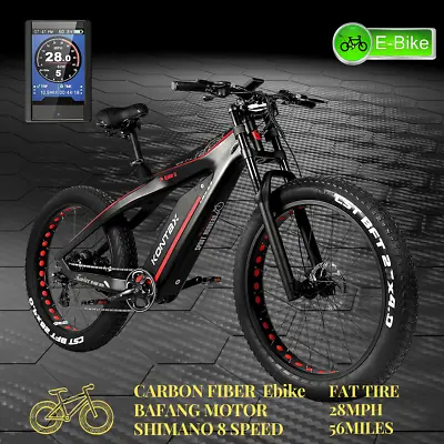 Electric Bikes Carbon Fiber EBike For Adults 750W BAFANG Motor 28MPH 48V/13Ah US • $2295.95