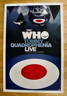 THE WHO~TOMMY & QUADROPHENIA LIVE~Rare 24x36 Lobby Poster From THE UNITED CENTER • $100