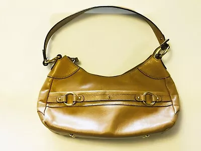 Etienne Aigner Vintage Satchel Shoulder Tan Leather Zipper Handbag Pockets • $24.95