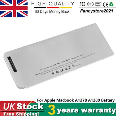 Laptop Battery For Apple Macbook 13'' A1280 A1278 Aluminum Unibody(2008 Version) • £19.89