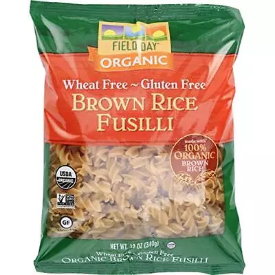 Field Day Organic Gluten Free Brown Rice Fusilli 12 Ounce • £7.83