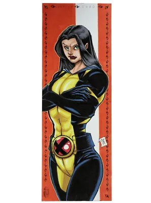 2019 Upper Deck Marvel Premier X-23 Hinged Sketch Card Chris Foreman • $699.95