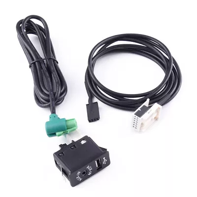 USB Port AUX Switch Socket Cable Adapter Fit For Mini Cooper R50 R52 R53 2001-06 • $22.21